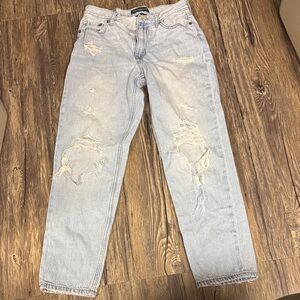 Aeropostale Light Blue High Rise  mom Women Jeans